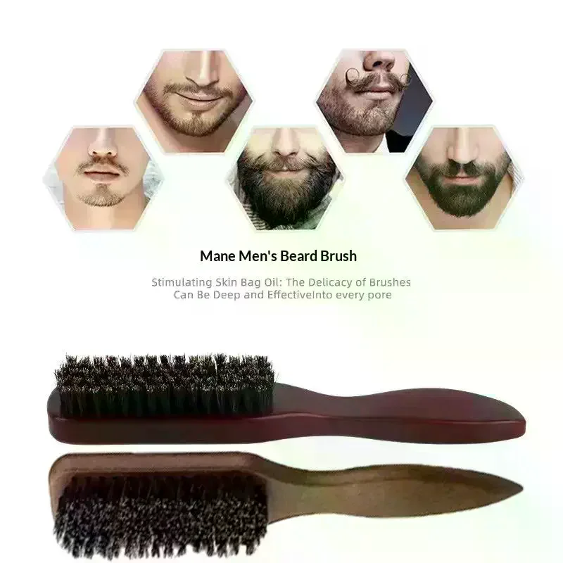 Wooden Boar Bristle Hair Brush With Anti Static Bristles And Comfort Handle Perfect For Daily Hair Care Detangling Styling