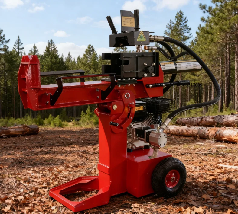 High Quality 15 Ton  Firewood Processor Horizontal Fast Log Splitting Machine Factory Direct Low Price