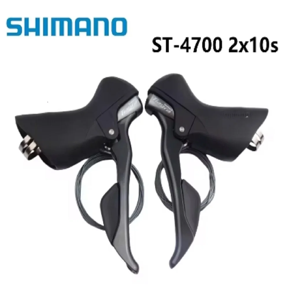 Рычаг переключения передач Shimano 4700, 10 скоростей, правая сторона, черный, 2 скорости, только левый, 1 шт., двойной рычаг управления 4700 10s/2s, серия TIAGRA