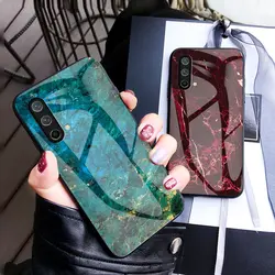 Oneplus Nord CE 5G EB2101 EB2103 Case Marble Tempered Glass Back Cover Shockproof Phone Case Soft Bumper for One Plus NordCE 5G