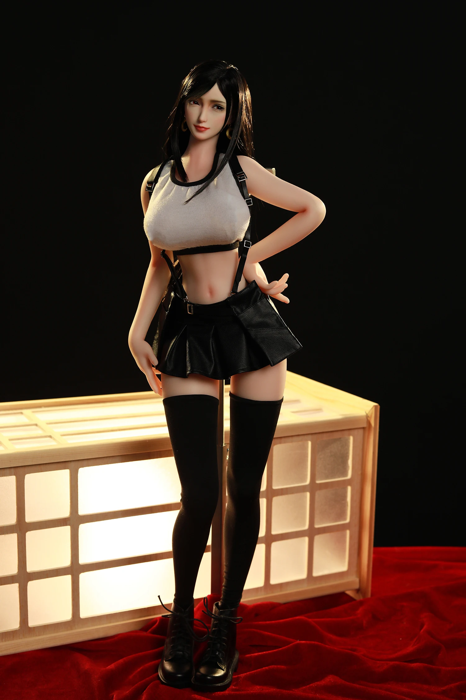 Anime games, Tifa Lockhart, silicone material male love doll, anime sexual doll, realistic vagina, male masturbation toy-YUKUI