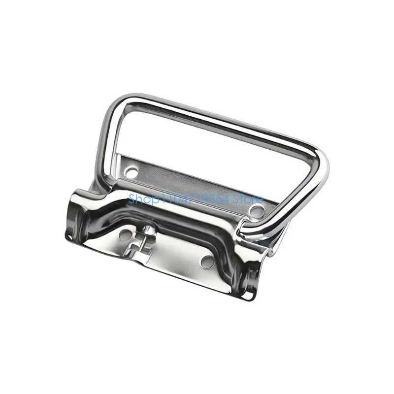 0XLD Modern Cabinet Pull Handle Stainless Steel Thickened Spring Handle Easy to Use
