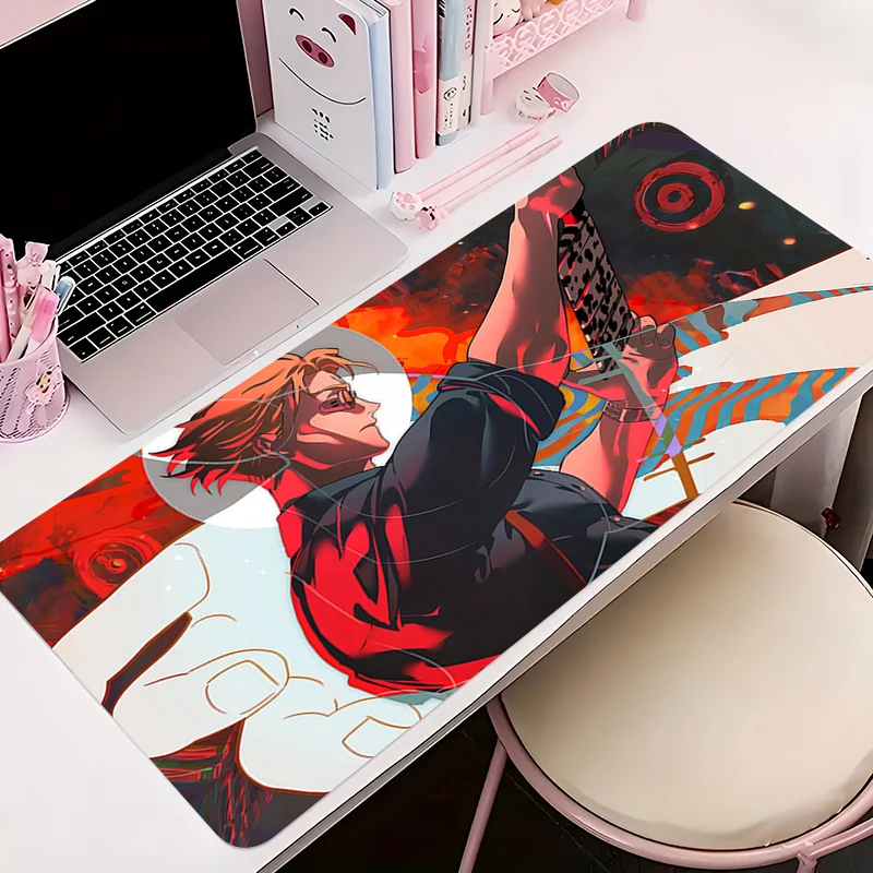 

Mouse Pad Anime Non-Slip Mousepad Rubber Desk Mat Gaming PC Accessories J-jujutsu Kaisen Kento Nanami Large Gamer Keyboard Mat