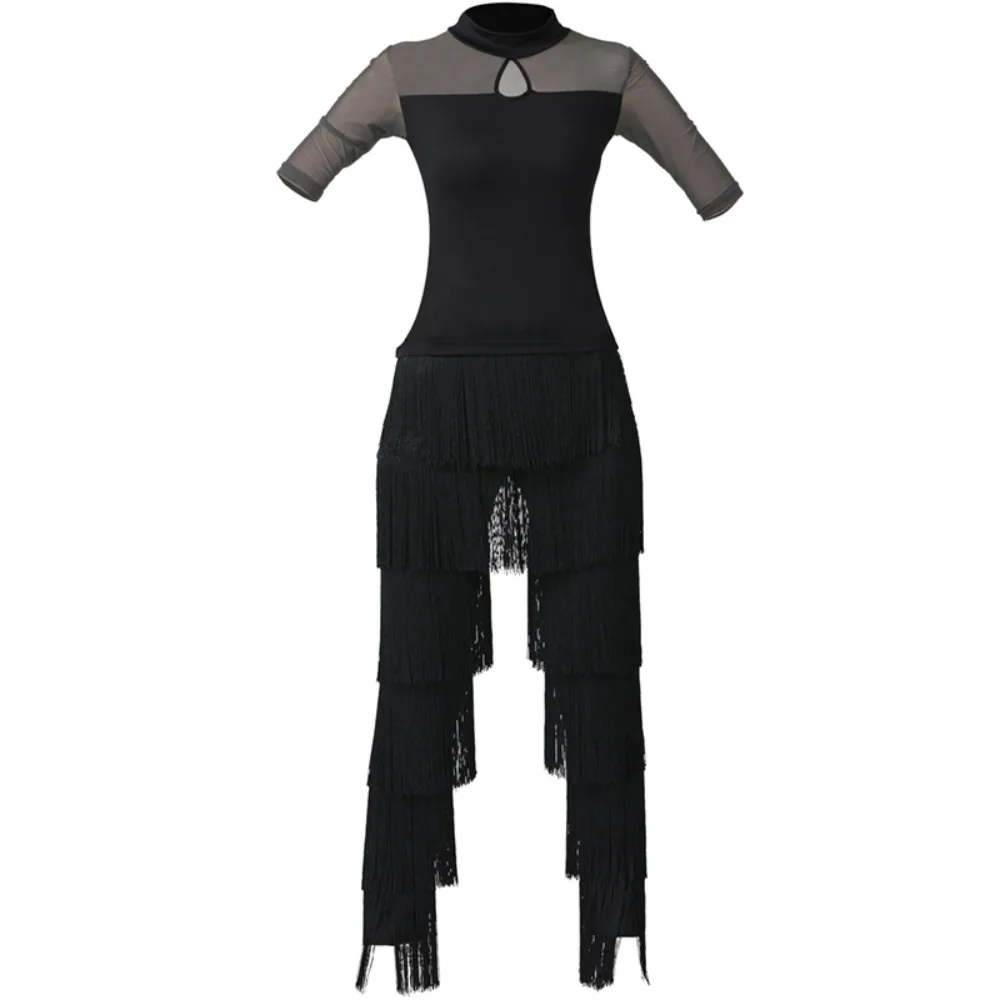 

Practice & Performance Pants for Ballroom Latin Dance Fringe Pants - Dense Fringe Leggings for Women