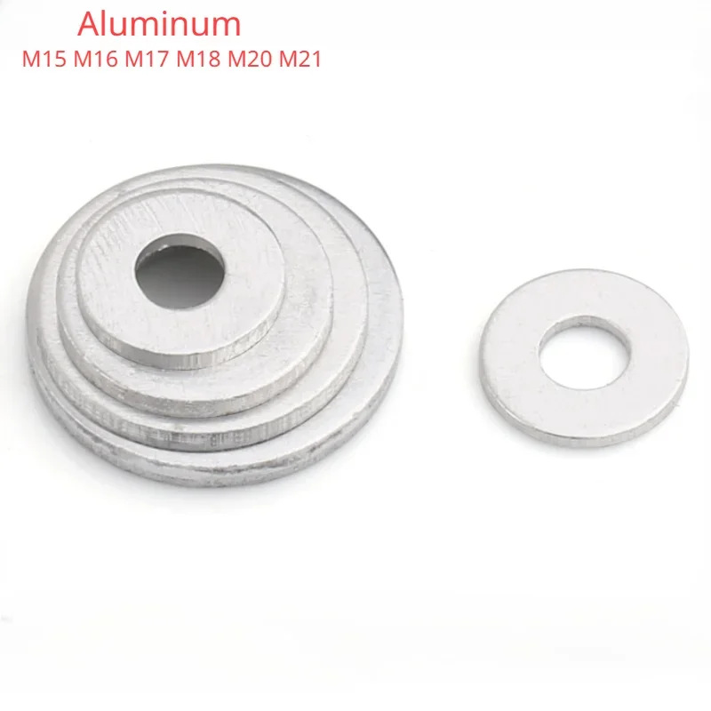 10-100pcs Aluminum Flat Washers Sealing Ring Gaskets Plug Oil Seal  M15 M16 M17 M18 M20 M21 Thickness 1 1.5 2 3 mm dish washers