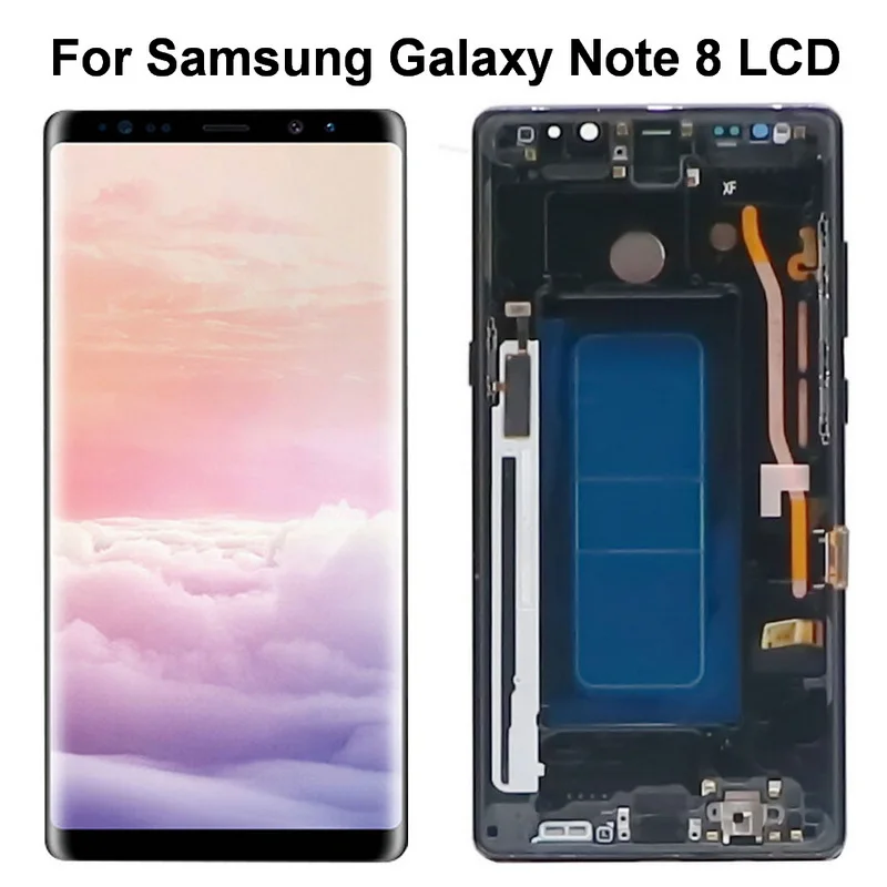 

100% 6.3" Super Amoled Display For SAMSUNG Galaxy Note 8 LCD N950 N950F Display Touch Screen Glass Digital Replacement