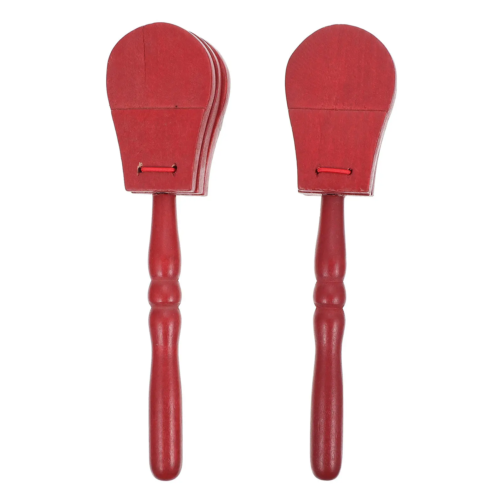 Castañuelas de madera para niños, percusión musical, educación temprana para niños en edad preescolar, instrumento de castañuelas seguro y duradero, 2 uds.