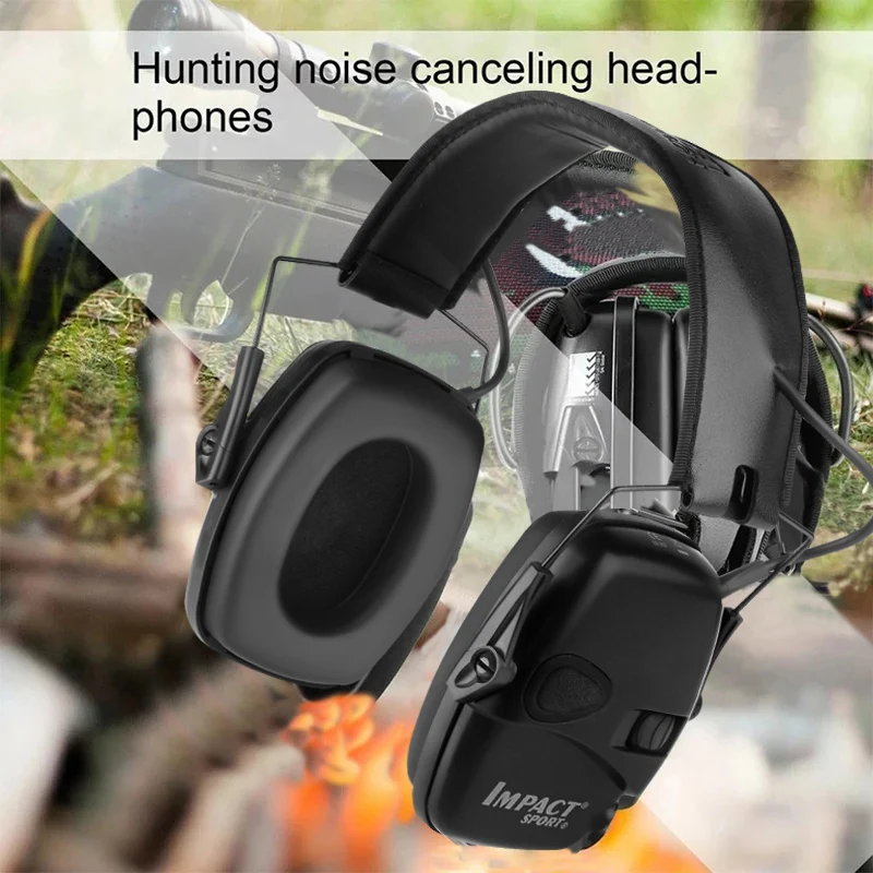 Outdoor Tactical Hunting Shooting Electronic Earmuffs Shooting Headphones Noise Reduction Hearing Protection Ear Protection