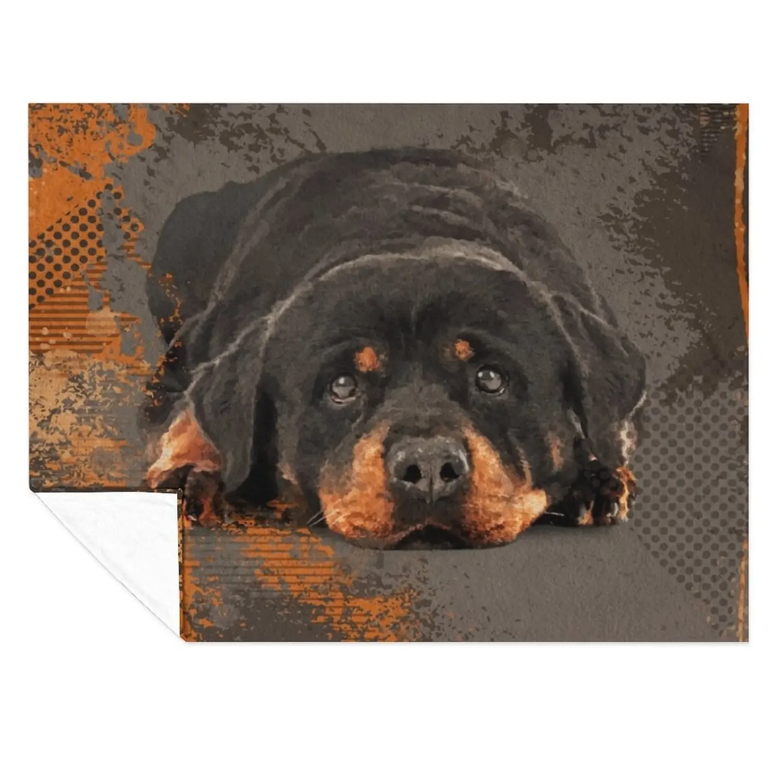 

Cute Rottweiler- Metzgerhund Throw Blanket Camping Single valentine gift ideas Vintage Blankets