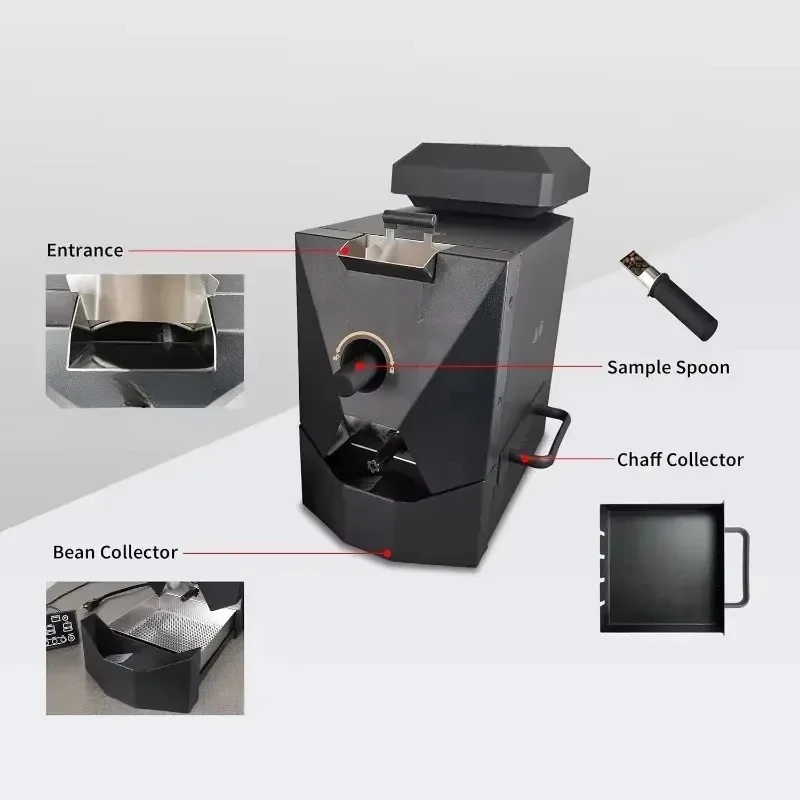 500g Automatic Coffee Roaster Machine for Home Use with Smoke Filter and Chaff Collector, Home Appliances