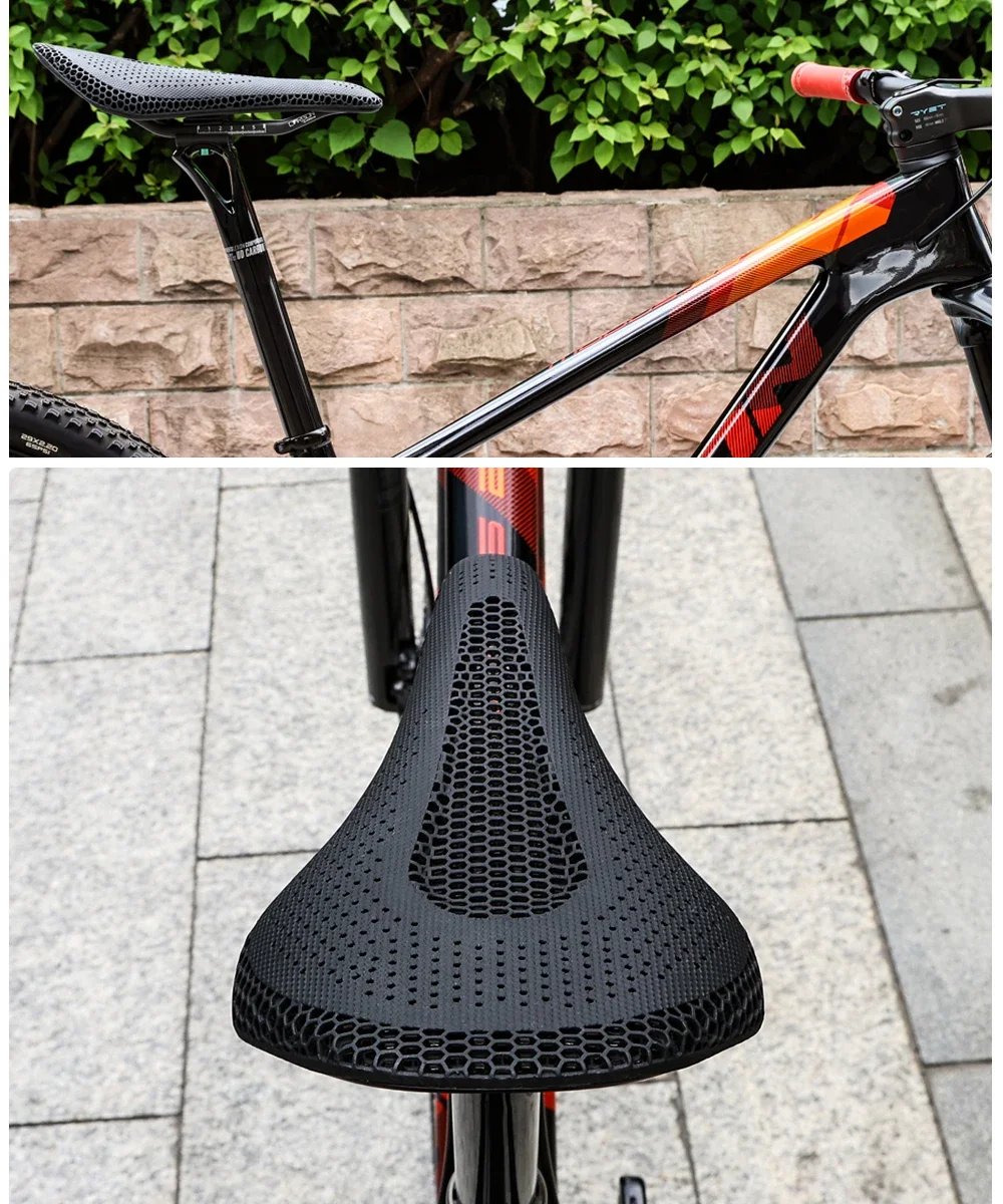 RYET Ultra Vollcarbon 3D-gedruckter Fahrradsattel, 205 g, hochmodulare Carbonbasis, 7 x 10 mm Schienen-Aussparung für Rennrad, MTB, Gravel – Detail 19