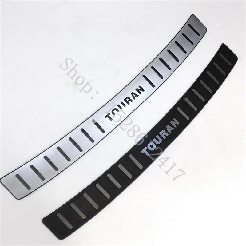 

Для VW Volkswagen Touran 2016 2017 ~ 2024 автомобильная защита заднего бампера из нержавеющей стали, накладка на порог багажника, накладка на порог, автомобильные аксессуары