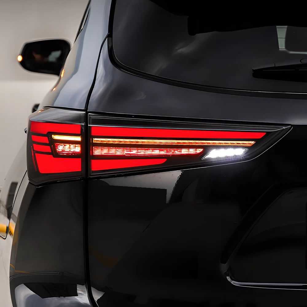 

Автомобильный задний фонарь для Toyota Highlander 2022-2023, новое обновление, светодиодный стример, динамический указатель поворота Plug and Play, горячая распродажа, аксессуары