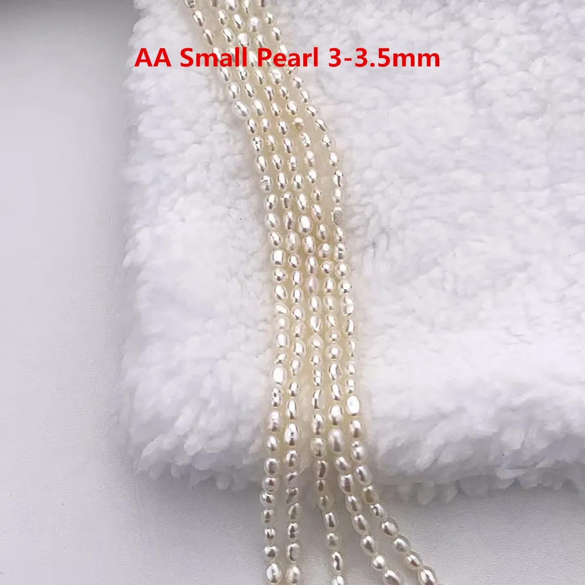 

AA Small Pearl Natural Freshwater Pearl 3-3.5mm For Jewelry Making DIY Necklace Earrings Bracelet Accessory Length 36cm
