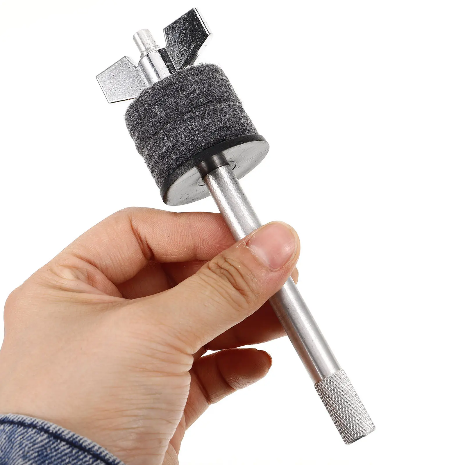 Professional Cymbal Stacker Heavy Duty Alloy Base with Thickened Felt Buffer for Drum Kit Cymbal Stacking Mounting Accessories