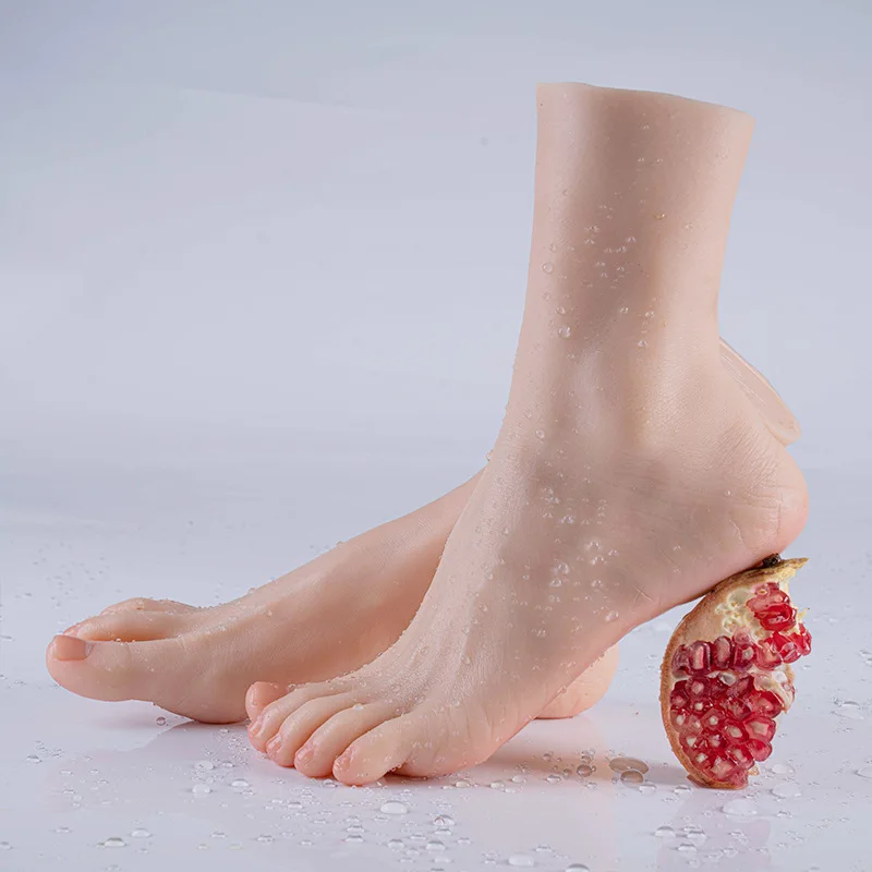 

Real-life Mannequin Foot For Socks Display Shape of The Fake Skeleton Silicone Feet Mold Toys Personal Collection