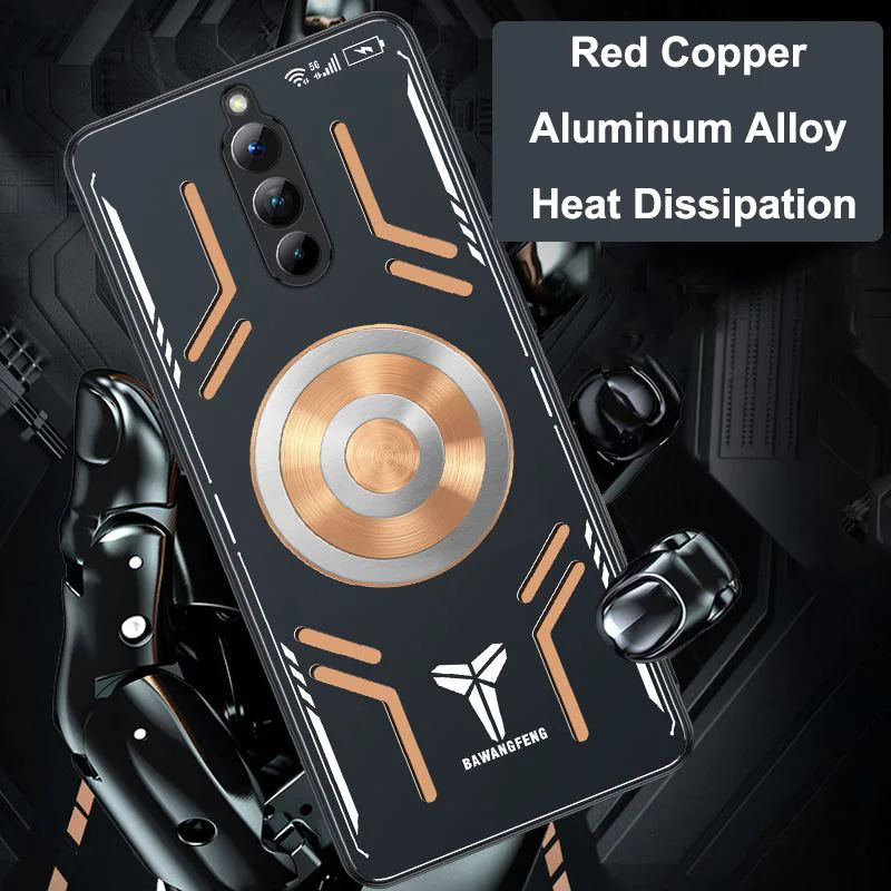 

Case For Nubia Red Magic 6S Pro Copper Aluminum Heat Dissipation Case For Red Magic 6 Pro Cooling Back Cover For Red Magic6 6Pro