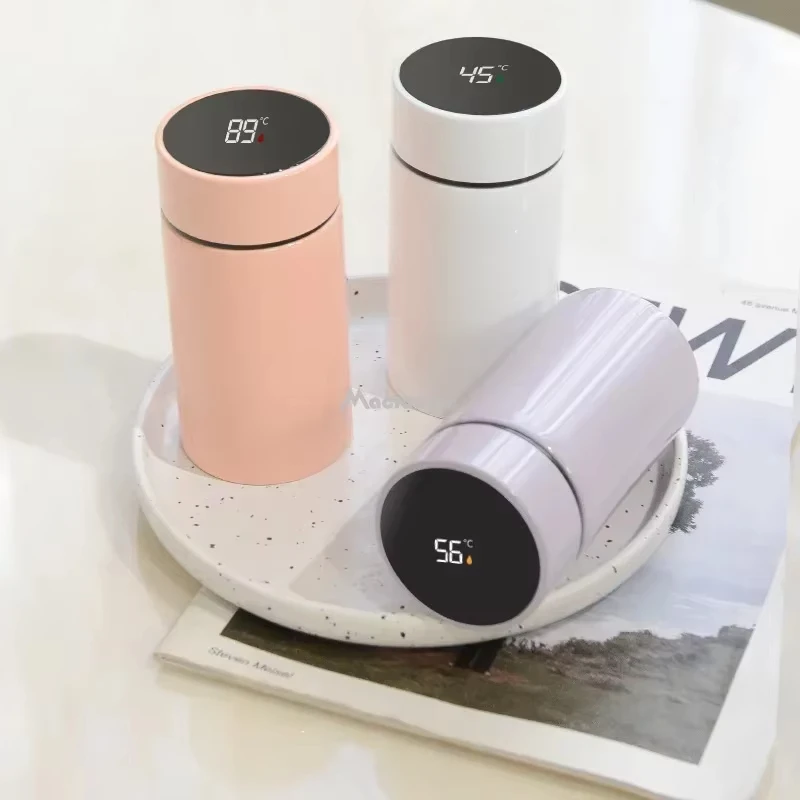 200ML Smart Display Thermos Cup Mini Pocket for Men Students Office Thermos Cups Stainless Outdoor Leisure Portable Thermos Cup