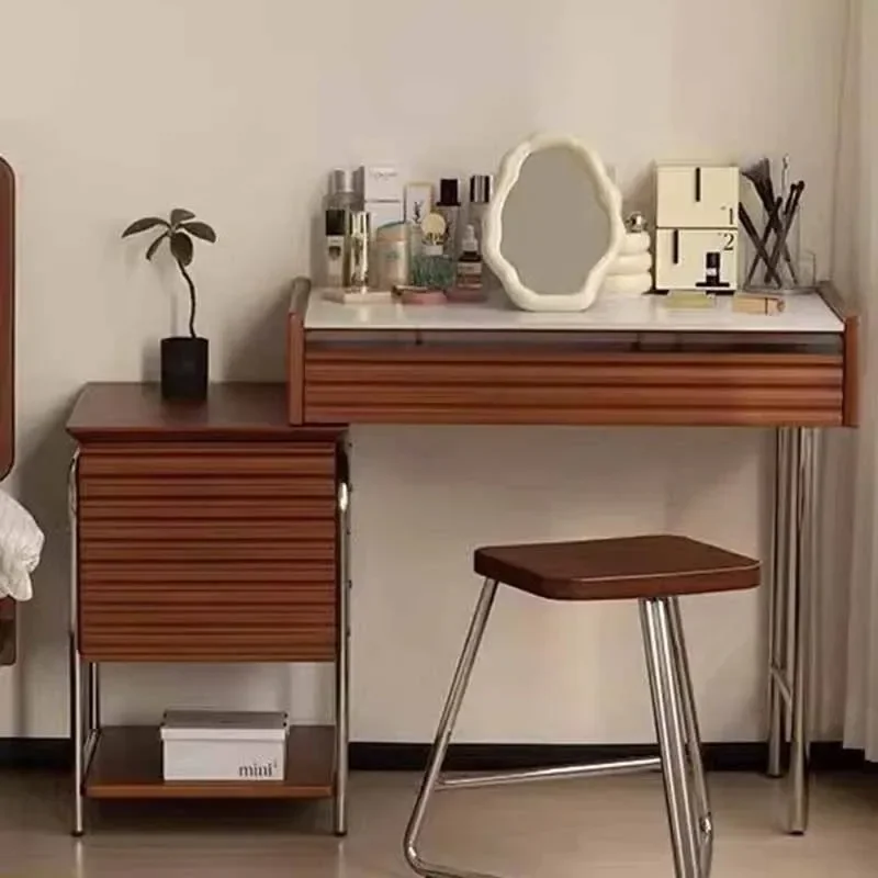 

Drawers Brown Girl Dresser Eithe Box Luxury Wood Women Hotel Mirror Dressing Table Storage Makeup Comoda Pra Quarto Furniture