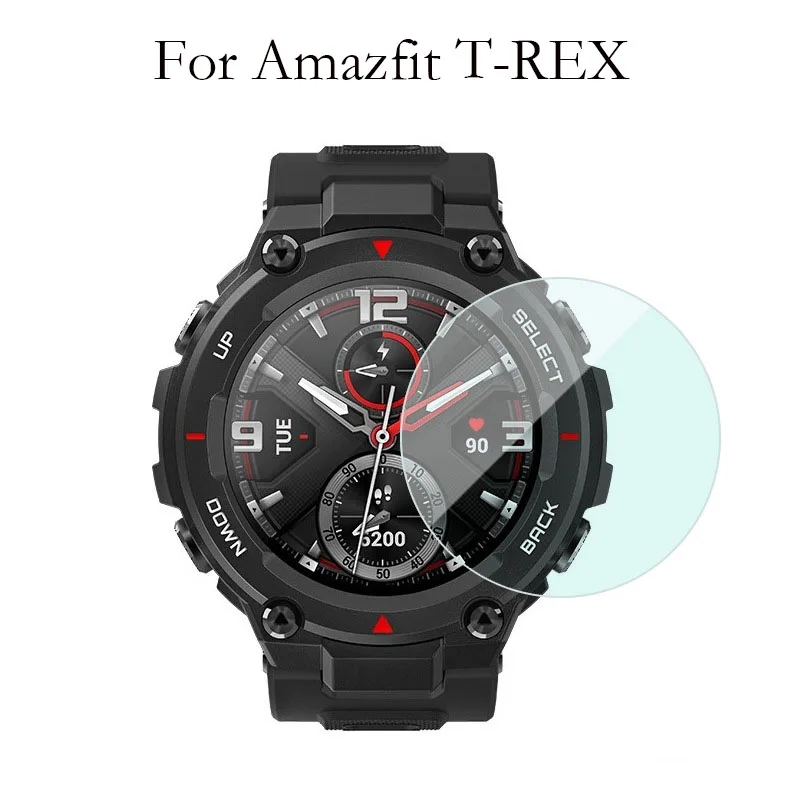 For Amazfit T Rex T-Rex Tempered Glass Watch Glass HD Screen Protector For Amazfit T-Rex Pro Watch Glass Waterproof Anti-Scratch