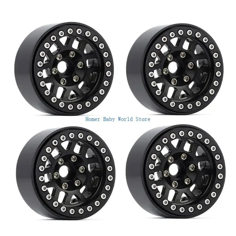 

B2QD 1.9in Remote Control Car Crawler Metal Wheel Rims for Upgrade Tool 1/10 Scale