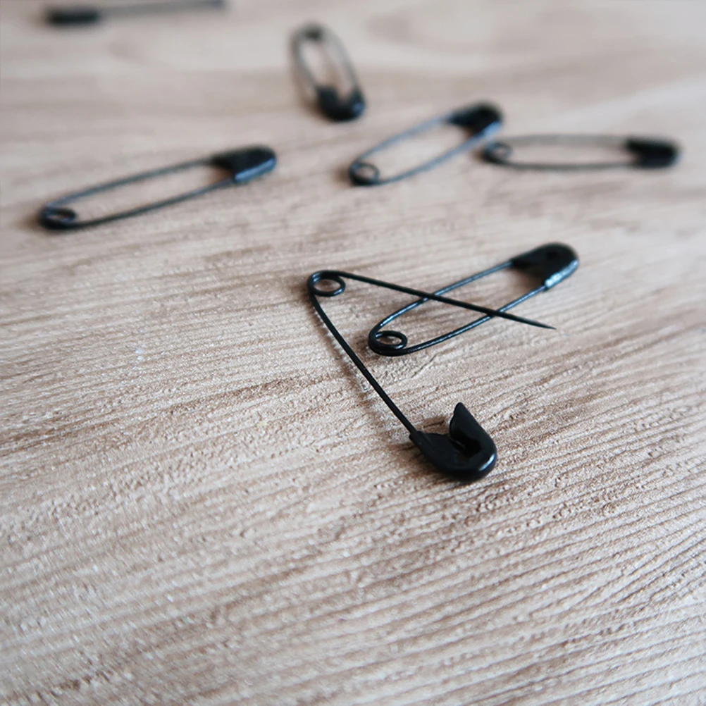 

1728pcs Black Small Safety Pin Metal Buckle Clips Durable For Clothing Diy Crafts Sewing Needlework Accessories 1.8Cm