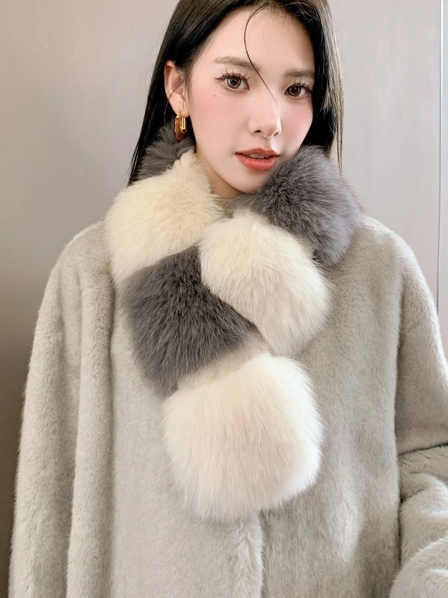 Echarpe-en-fourrure-pour-femmes-fermoir-magnetique-double-face-plus-chaud-doublure-en-fourrure-de-lapin-coreen-chaleur-d'hiver-accessoire-de-visage