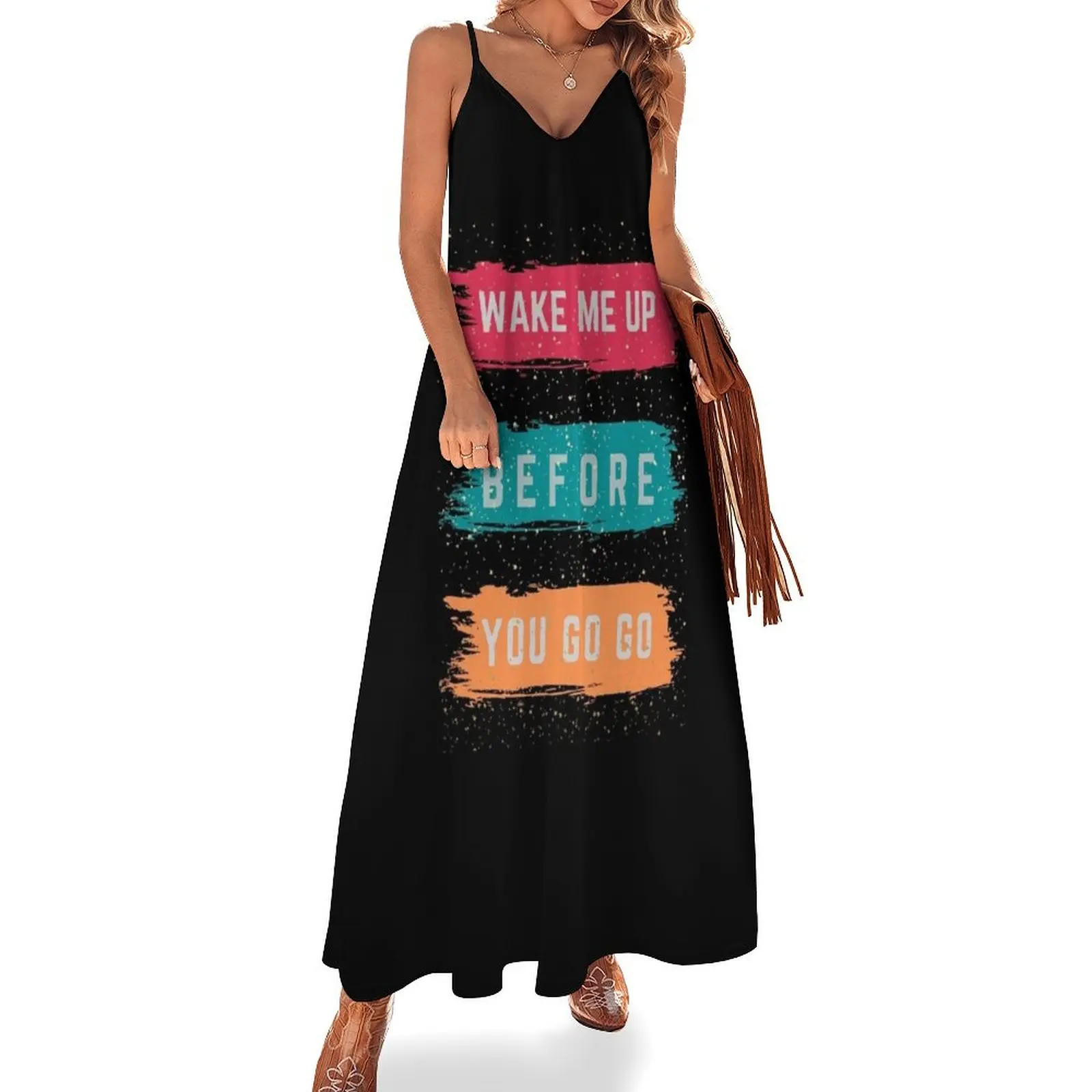 

wake me up before you go go Sleeveless Long Dress elegant dress Dance dresses Dress