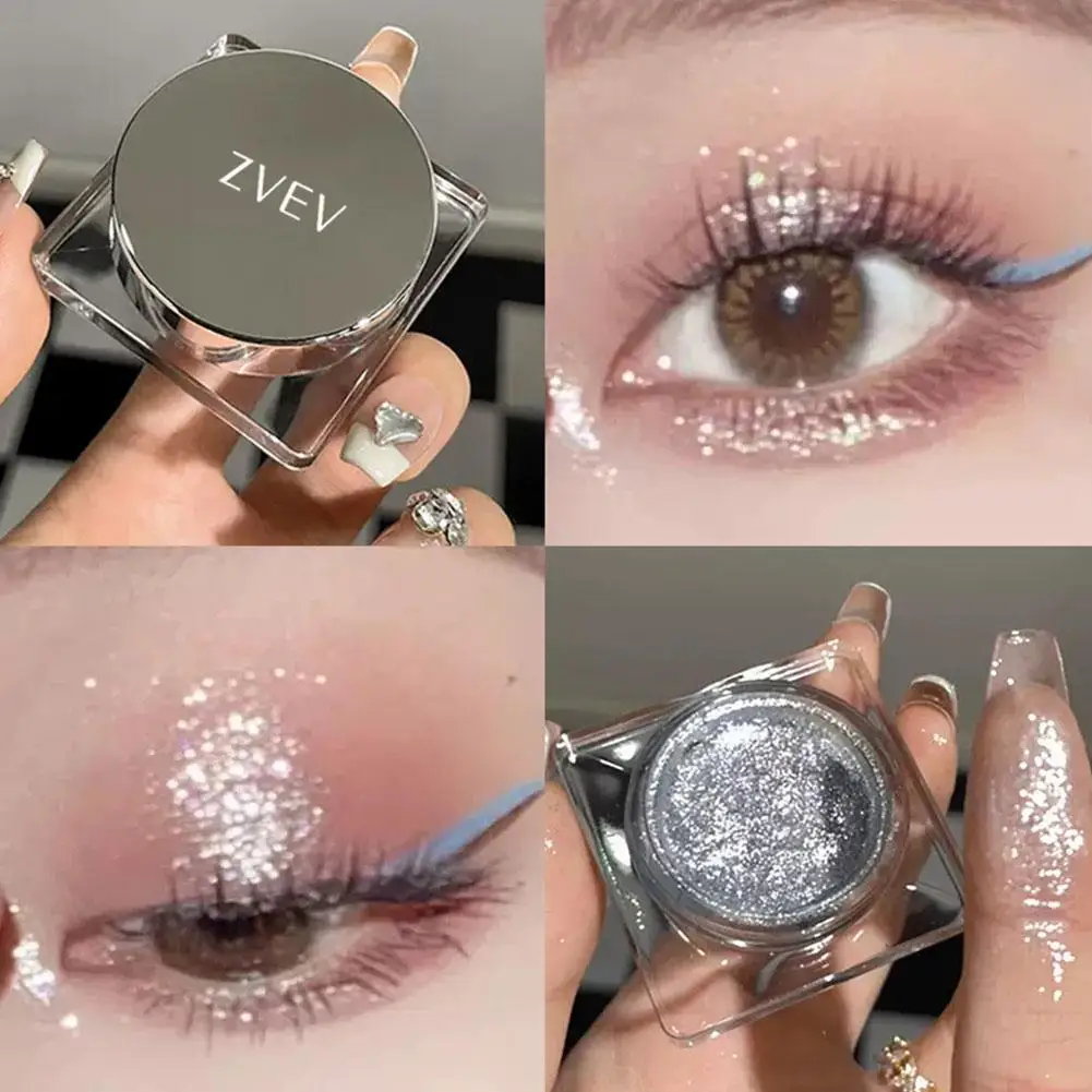 Gel d'ombre à barrage diamant, surbrillance VPN, ver à soie, festival, paillettes, maquillage éclaircissant, liquide, fête, D3h9, 5g