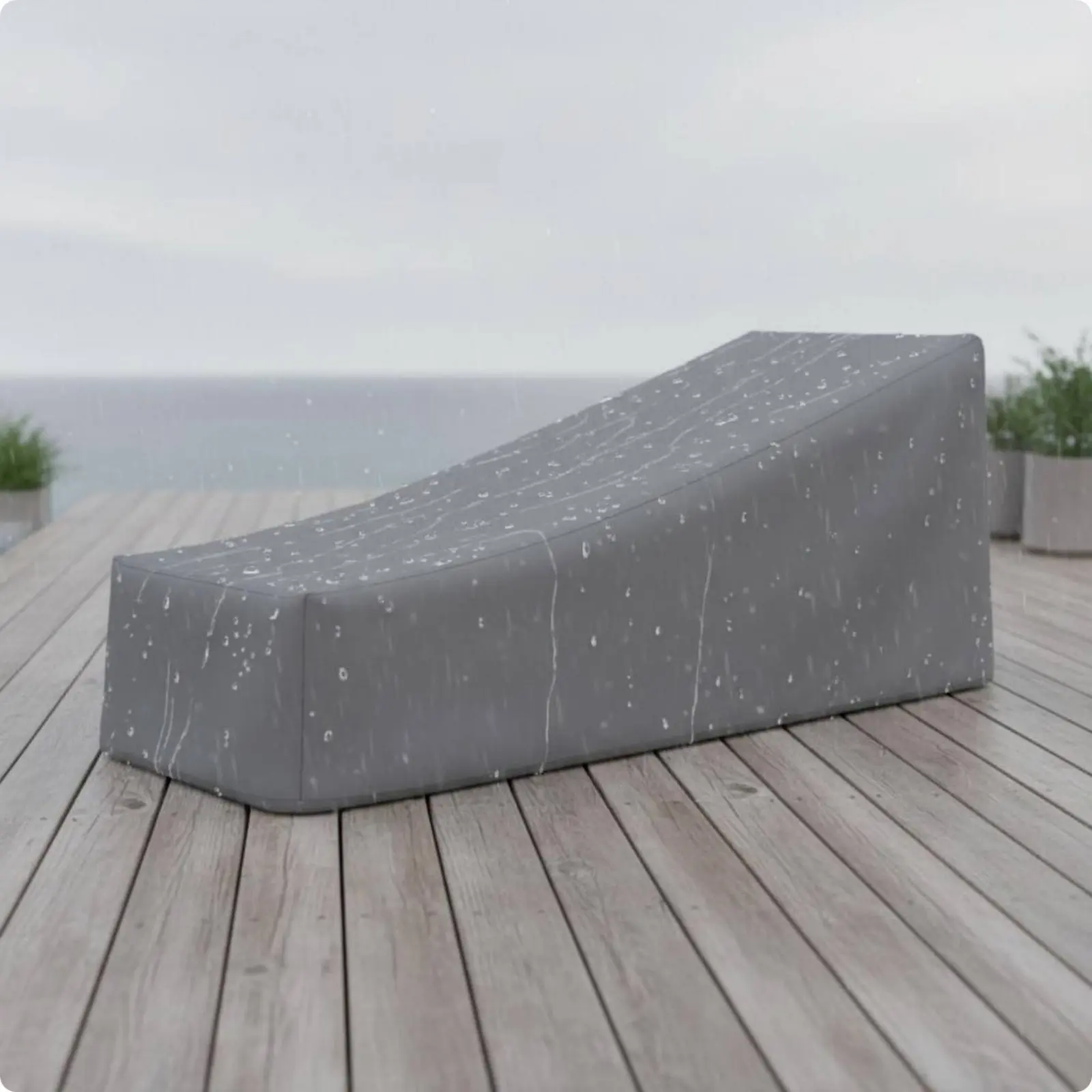 Sunlounger Cover Waterproof Sun Bed Cover Year-Round Tear Resistant for Beach