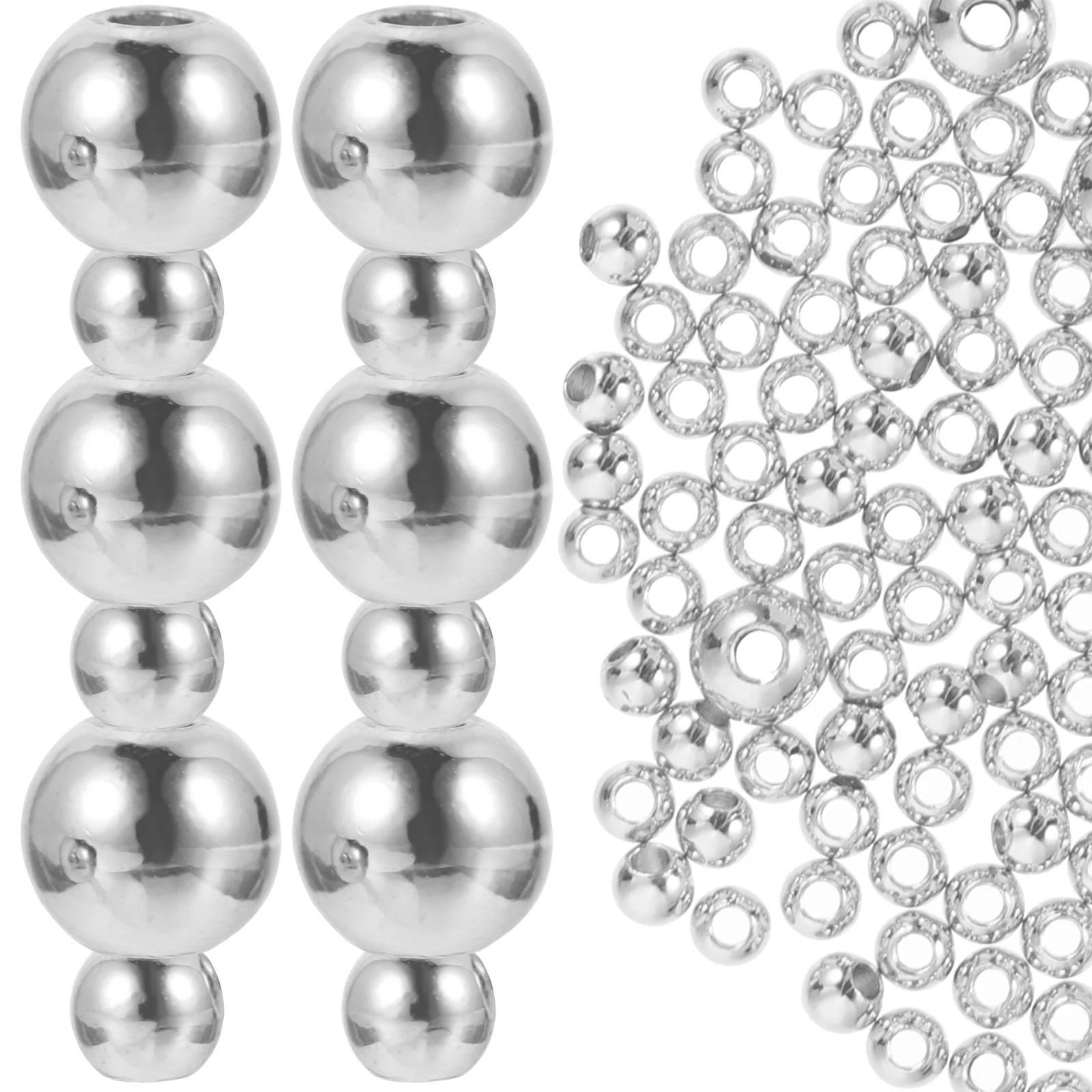 

200 Pcs Copper Spacer Beads for Jewelry Making Bulk Metal Beads Supplies DIY Charms Bracelets Materials Corrosion Resistance