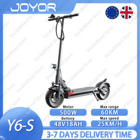 JOYOR Y6-S Adult Electric Scooter: 500W Motor, 48V 18Ah Battery, Dual Spring Shock Absorption, 10\
