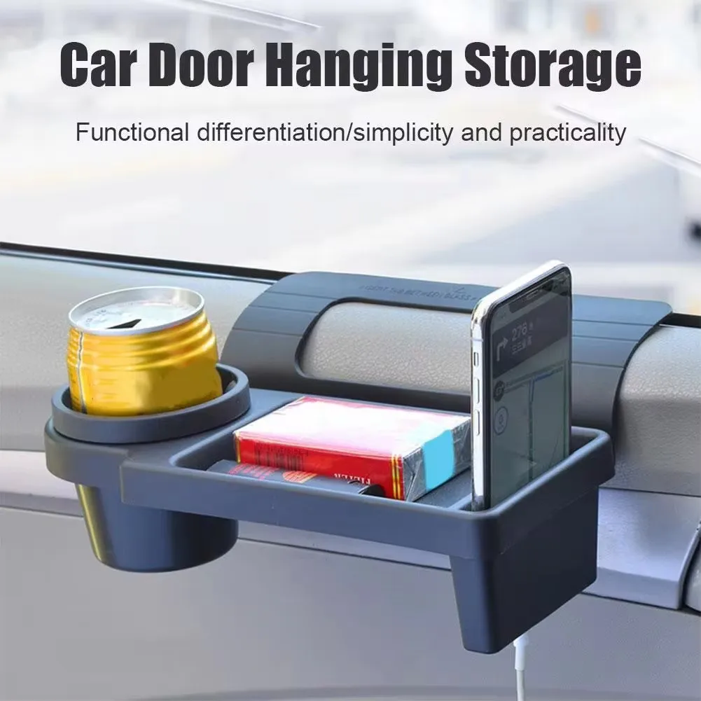 

Universa Car Interior Storage Box With Cup Holder Mobile Phone Multifunctional Door Hanging Organizer Interior Accessories