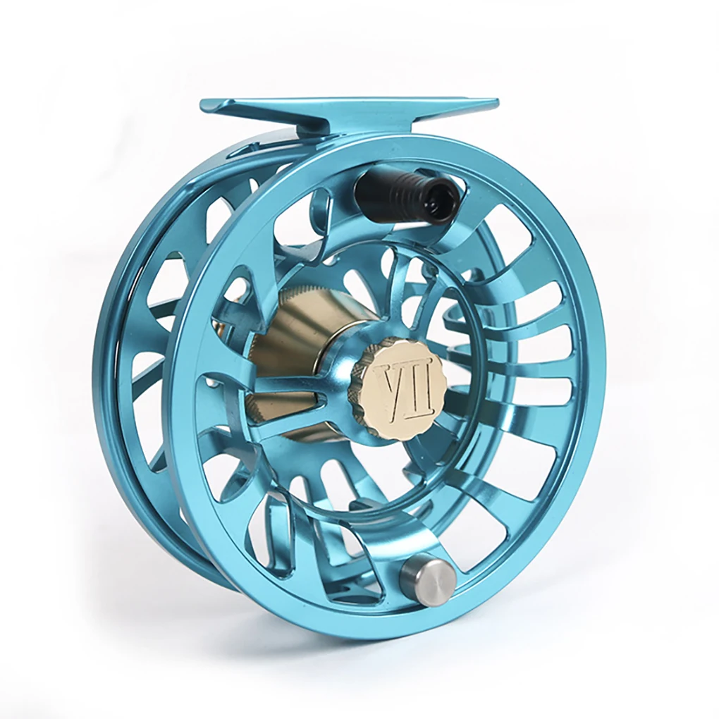 Fly Fishing Reel Portable Hand-changed Aluminum Spinning Wheel Fish Tackle Lake Sea Reels Professional Fisherman green