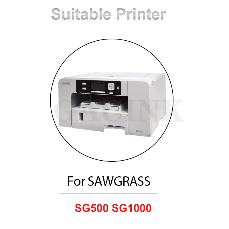 1 Set For SAWGRASS SG500 SG1000 No Serial Number Compatible Ink Cartridge With Chip Sublimation Ink