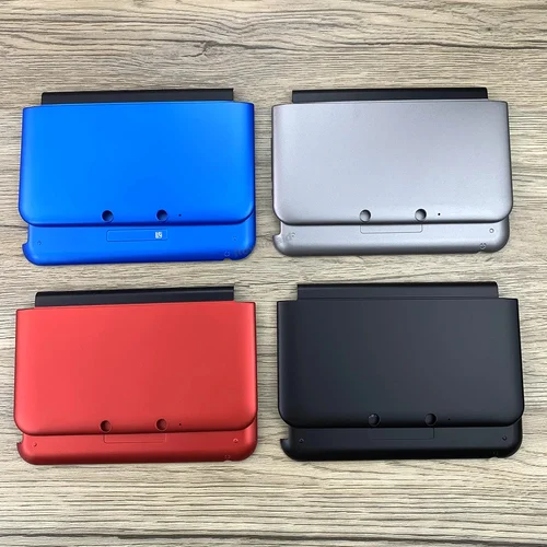 Imagen 2 del producto Carcasa de placa frontal de repuesto para consola 3DS XL 3DS LL, cubierta superior e inferior, accesorios de juego, azul, negro y rosa
