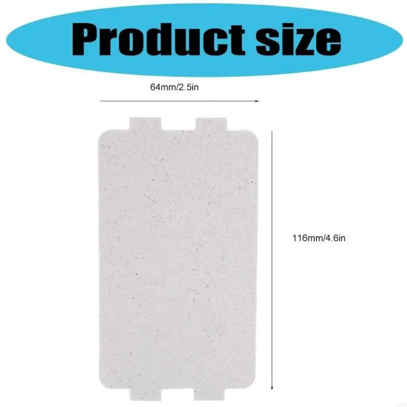 J6PE Pack из 10 Cuttable Mica Plate Plate Mica Lies Microwave Waveguide Cover для кухни