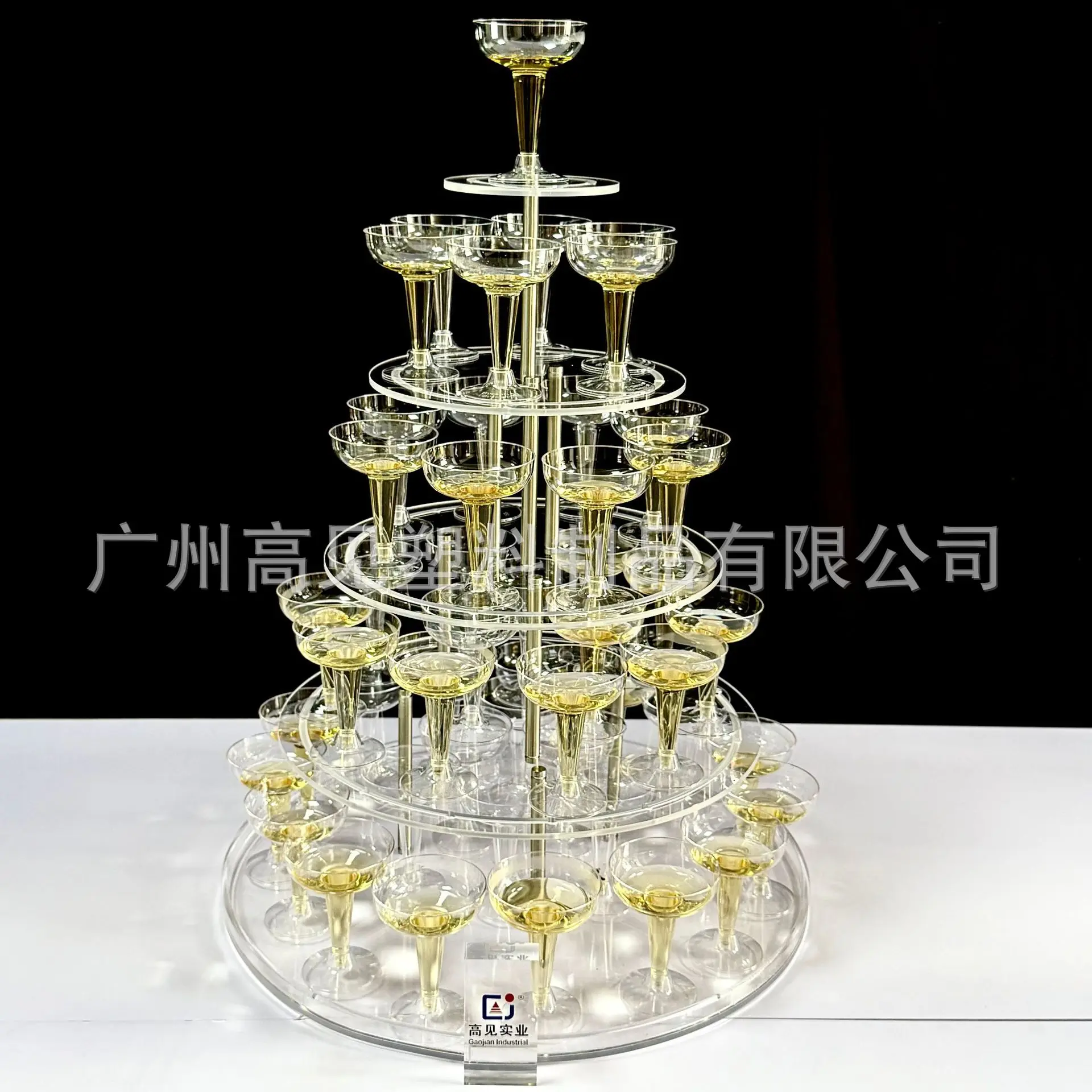 Wedding props five-layer acrylic wine tower shelf birthday party champagne tower champagne rack