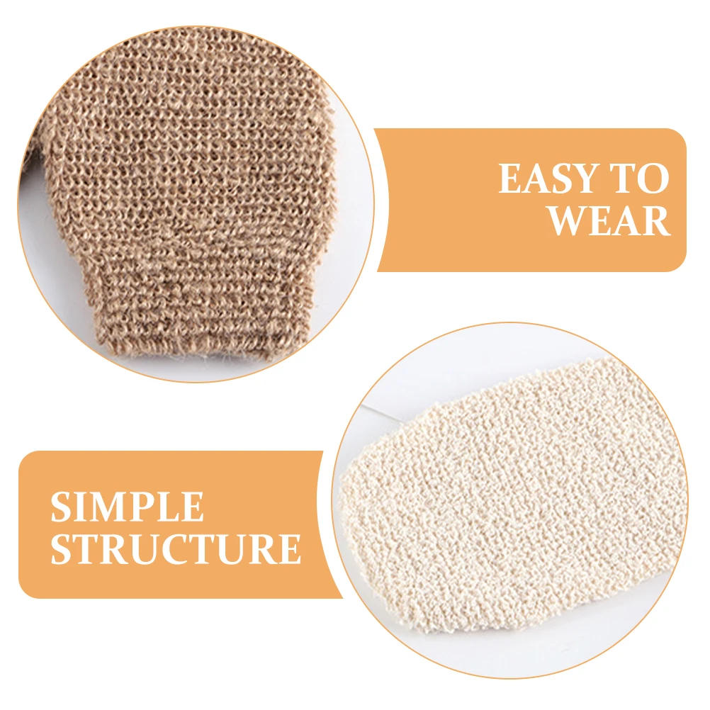 

3Pcs Bath Glove Body Exfoliator Mittens Gentle Exfoliating Shower Gloves Skin Scrubbing Mitts for Full Body Use