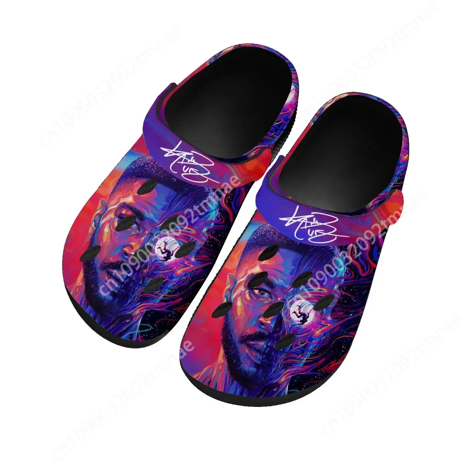 

Kid Rapper Cudi Fashion Home Clogs Custom Water Shoes Mens Womens Teenager Shoes Garden Clog Breathable Beach Hole Slippers