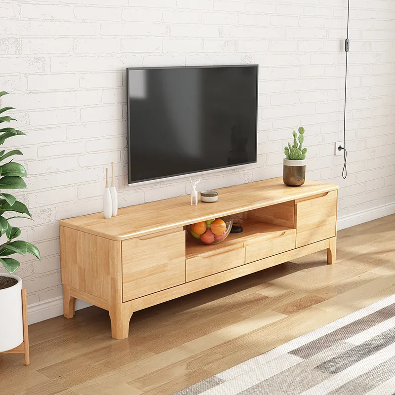 Muebles de Madera para TV, Soportes para TV, Muebles Modernos para Sala de Estar con Cajones, Mesa de TV Universal con Almacenamiento, Organizador, Muebles para el Hogar
