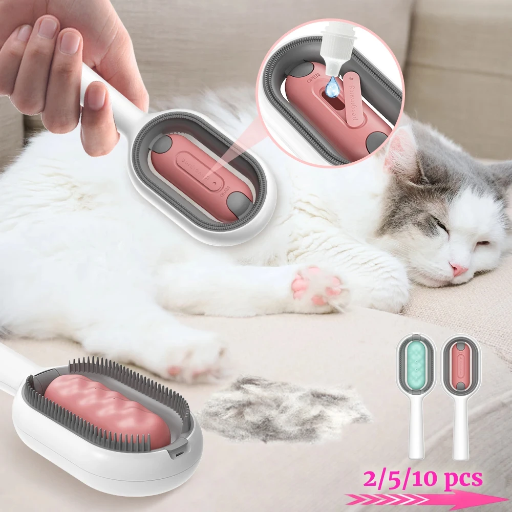 

Cat hair brush, beauty massage comb, pet double-sided hair removal brush, cat and dog home accessories, kitten cleaning products