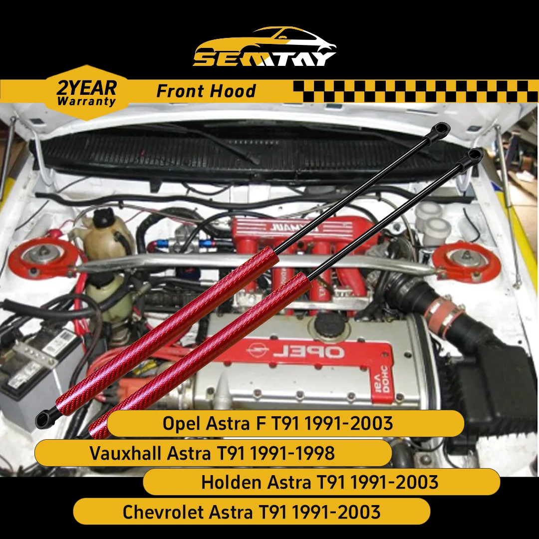

Стойки капота SEMTAY для Opel Kadett/Optima/Astra F T91 1991-2003/Vauxhall Astra T91 1991-1998, поддержка подъема капота, пружинные амортизаторы