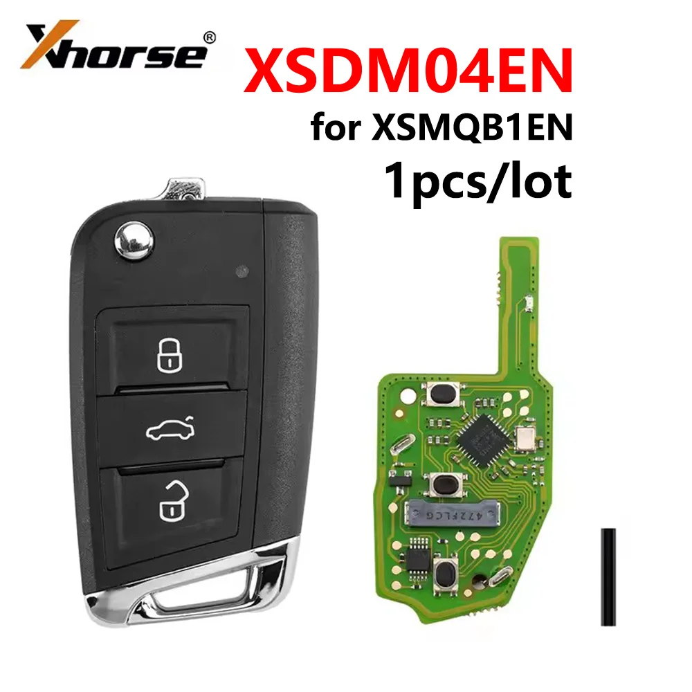 1PCS Xhorse XSDM04EN for MQB Smart Proximity Remote Key Replaced XSMQB1EN 3 Buttons for VVDI2/VVDI Key Tool