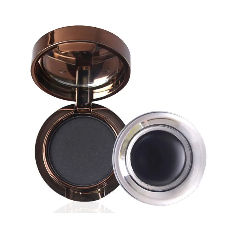 Two-color eyeliner and Eyebrow 2-in-1 Waterproof, anti-sweat, non-smudging eyebrow cream Smooth and smooth