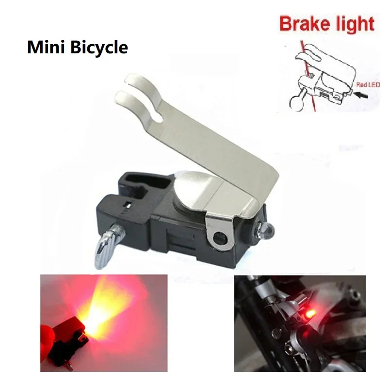 Mini Brake Bike Light Mount Tail Rear Bicycle Light Cycling LED Light High Brightness Waterproof LED lamp Cycling Accessories