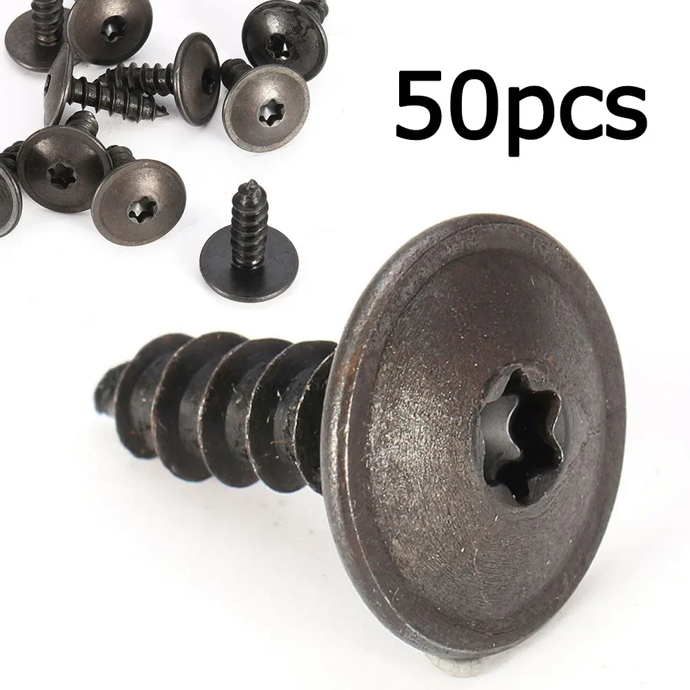 50pcs Engine Covers Undertray Splashguards Wheels Arch Torx Screws Fasteners Clips Common N90974701 Cars Auto Accessories