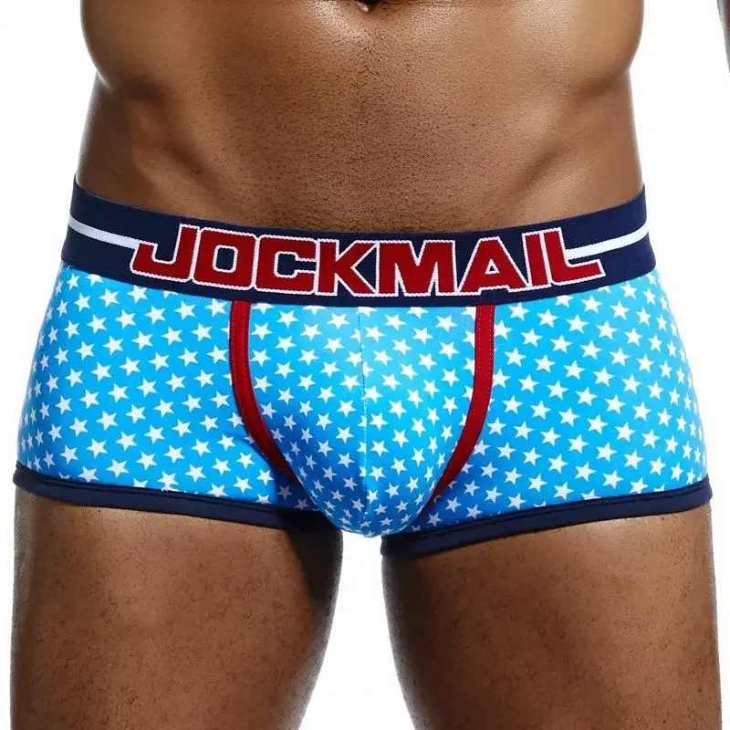 Sexy Männer Unterwäsche Boxershorts Druck Baumwolle Männer Unterhosen Weiche Boxershorts Männliche Höschen Boxer Briefs Atmungsaktiv Bequem