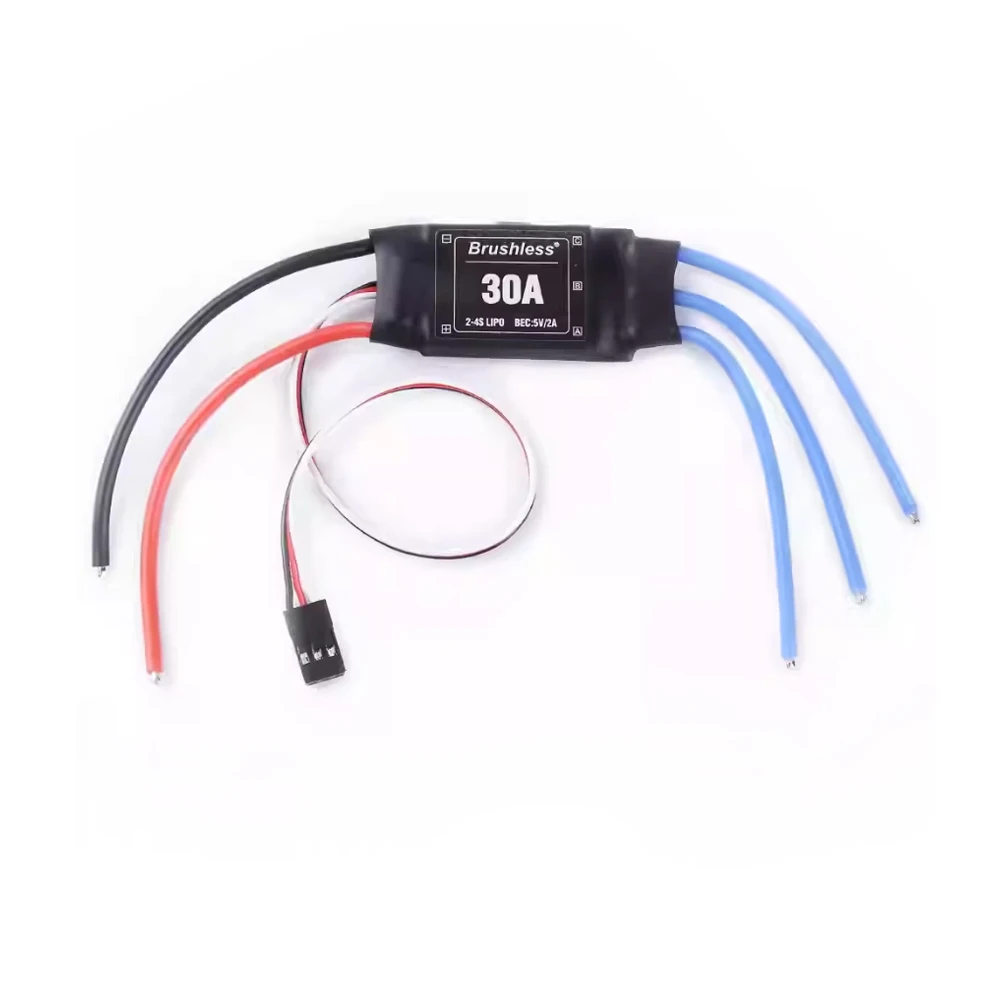 30A Brushless ESC for RC Airplane Multirotor Fixed Wing Electric Speed Controller with Optional Connectors