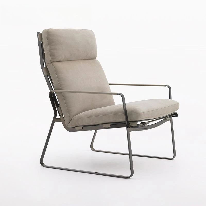 유럽 스타일의 미니멀리스트 인조 가죽 캐주얼 소파 의자 가정 호텔 거실 침실 마사지 의자 식당 의자